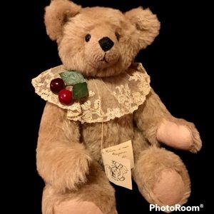 Vintage handmade mohair jointed bear